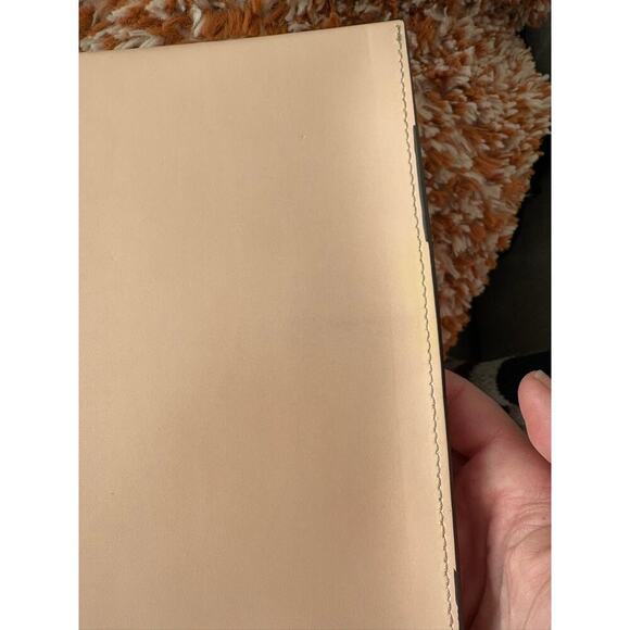 NWT Boldrini Selleria Italian Leather Envelope Clutch / iPad Case – Blush Pink - Picture 9 of 10